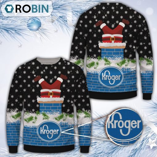 Kroger Merry Christmas All Over Print Ugly Sweater