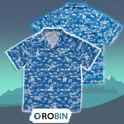 La Dodgers Hawaiian Shirt, 3D Printed Aloha Shirt