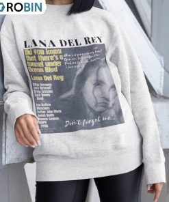 Lana Del Rey Shirt, Vintage Ocean Blvd Crewneck Unisex Hoodie Lana Del Rey Shirt, Vintage Ocean Blvd Crewneck Unisex Hoodie