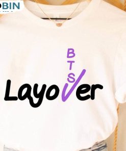 Layover V Bangtan Shirt, Kim Taehyung Army Friends Unisex Hoodie Short Sleeve