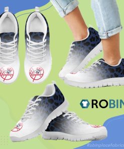 Leopard Pattern Awesome New York Yankees Breathable Running Sneaker