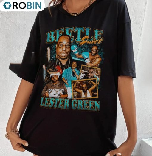 Lester Green Funny Shirt, Beetlejuice Boxing Icon Tee Top Short Sleeve