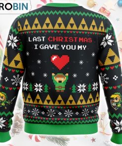 Link To My Heart Legend of Zelda Ugly Christmas Sweater