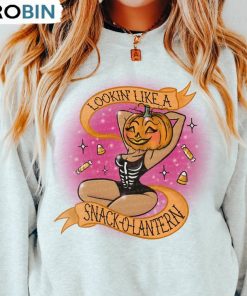 Lookin Like A Snack O Lantern Shirt, Halloween Sweater Crewneck