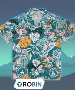 Los Angeles Dodgers Summer Hawaiian Shirt, 3D Printed Aloha Shirt