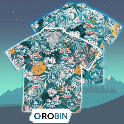 Los Angeles Dodgers Summer Hawaiian Shirt, 3D Printed Aloha Shirt