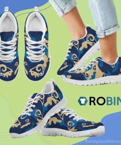 Los Angeles Rams Cotton Camouflage Fabric Military Solider Style Breathable Running Sneaker