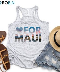 Love For Maui Shirt, Maui Hawaii Wildfire Short Sleeve Unisex T-shirt