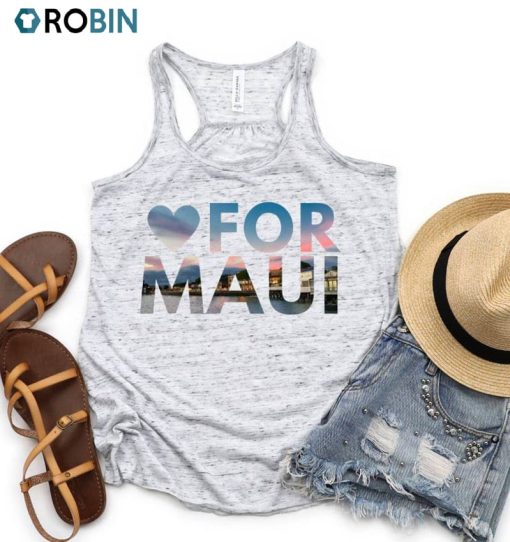 Love For Maui Shirt, Maui Hawaii Wildfire Short Sleeve Unisex T-shirt