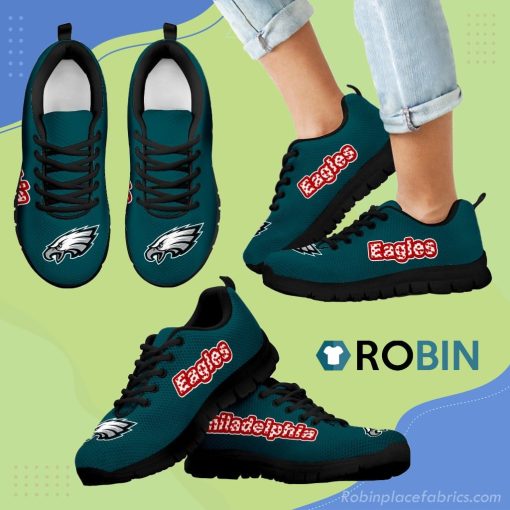 Magnificent Philadelphia Eagles Amazing Logo Breathable Running Sneaker