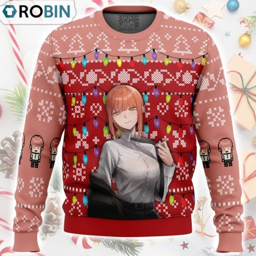 Makima Chainsaw Man Ugly Christmas Sweater