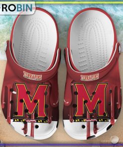 Maryland Terrapins 3D Melting Paint Printed Crocs Shoes