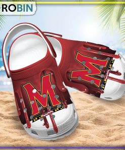 Maryland Terrapins 3D Melting Paint Printed Crocs Shoes