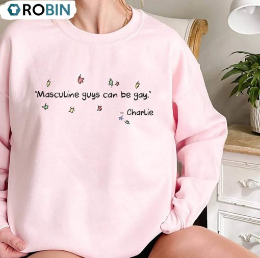 Masculine Guys Can Be Gay Heartstopper Shirt, Heartstopper Season 2 Crewneck Sweatshirt