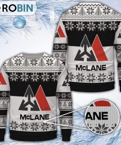 Mclane Merry Christmas All Over Print Ugly Sweater Uniform