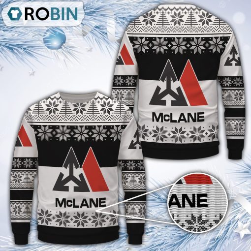 Mclane Merry Christmas All Over Print Ugly Sweater Uniform