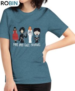Meet My Fall Friends Halloween Trendy Short Sleeve Tee Top