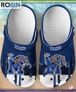 Memphis Tigers 3D Melting Paint Printed Crocs Shoes