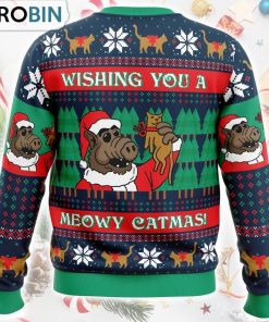 Meowy Catmas Alf Ugly Christmas Sweater