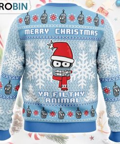 Merry Christmas Ya Filthy Animal Futurama Ugly Christmas Sweater