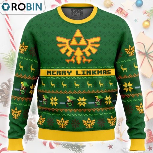 Merry Linkmas Legend of Zelda Ugly Christmas Sweater
