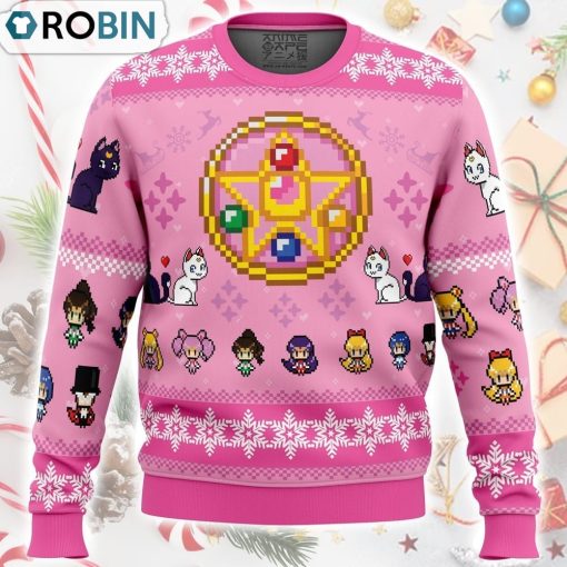 Merry Senshi Sailor Moon Ugly Christmas Sweater