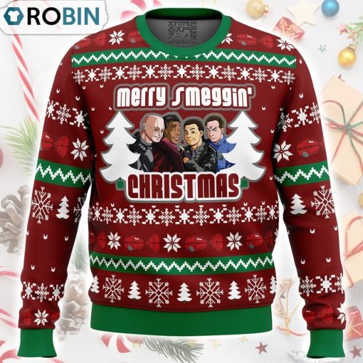 Merry Smeggin’ Christmas Red Dwarf Ugly Christmas Sweater