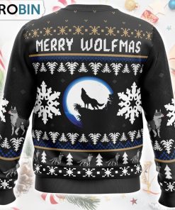 Merry Wolfmas Wolf Ugly Christmas Sweater