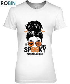 Messy Bun Medical Assistant Halloween Pumpkin Unisex Shirt