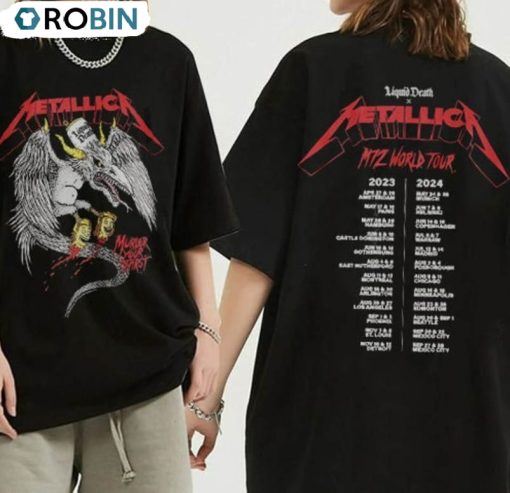 Metallica Band Shirt, Metal Tour 2023 2024 Long Sleeve Sweatshirt