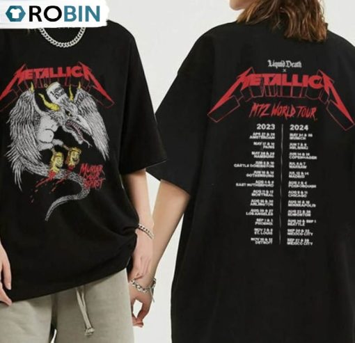 Metallica Band Shirt, Metal Tour 2023 2024 Long Sleeve Sweatshirt