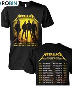 Metallica M72 World Tour 2023 Shirt, Trendy Music Unisex Shirt