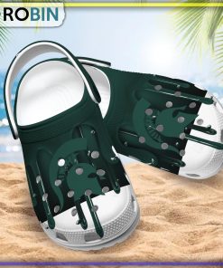 Michigan State Spartans 3D Melting Paint Printed Crocs Shoes
