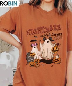 Mickey Minnie Nightmare On Main Street Shirt, Vintage Disney Sweater Crewneck