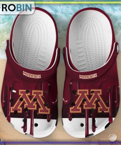 Minnesota Golden Gophers 3D Melting Paint Printed Crocs Shoes