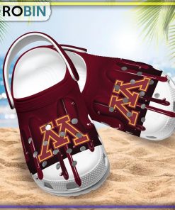 Minnesota Golden Gophers 3D Melting Paint Printed Crocs Shoes