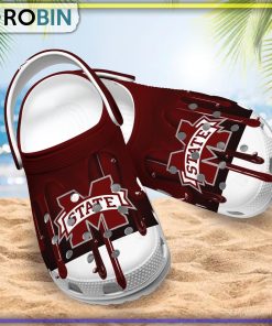 Mississippi State Bulldogs 3D Melting Paint Printed Crocs Shoes