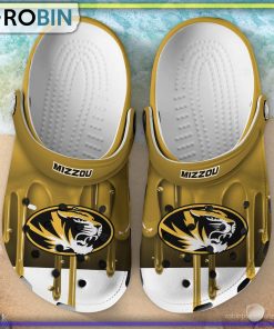 Missouri Tigers 3D Melting Paint Printed Crocs Shoes