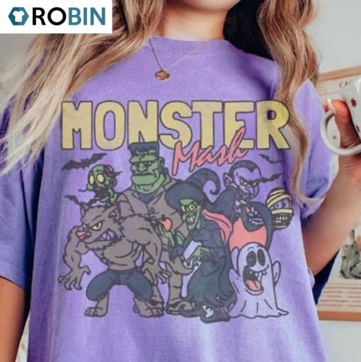 Monster Mash Groovy Shirt, Retro 90s Sweatshirt Unisex T-shirt Gift For Friend