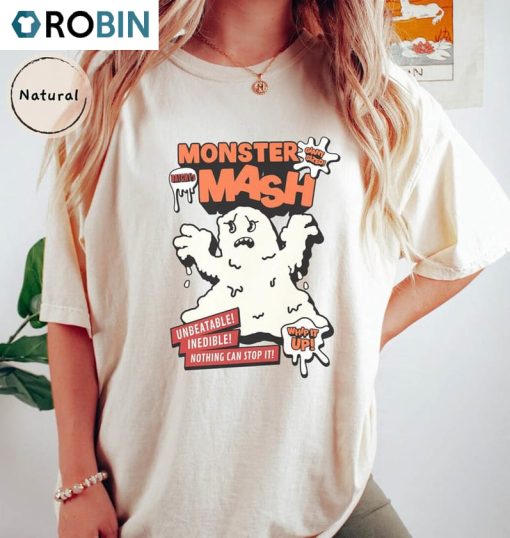 Monster Mash Inspirational Shirt , Spooky Cool Design Crewneck Long Sleeve