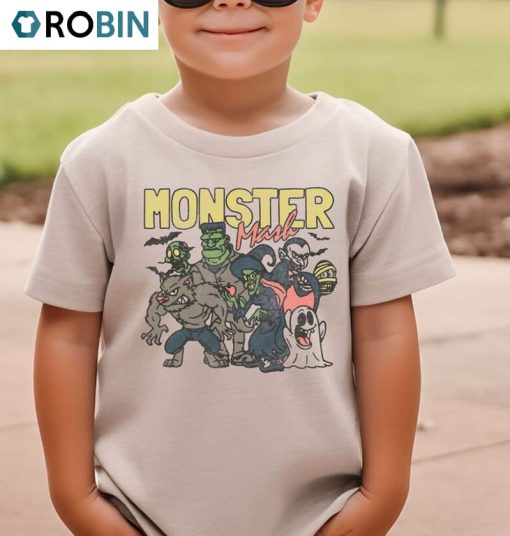 Monster Mash Limited Shirt, Retro Halloween Toddler Sweatshirt Crewneck