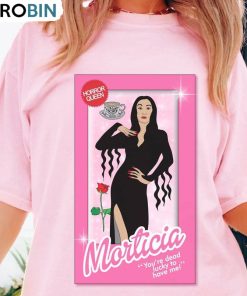 Morticia Horror Movie Shirt, Funny Halloween Short Sleeve Unisex T Shirt Morticia Horror Movie Shirt, Funny Halloween Short Sleeve Unisex T Shirt