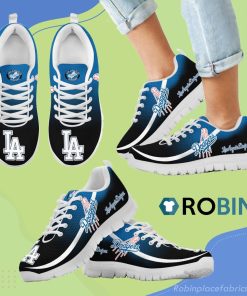 Mystery Straight Line Up Los Angeles Dodgers Breathable Running Sneaker