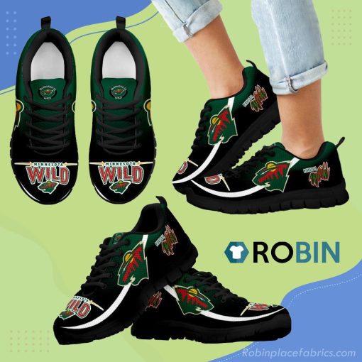 Mystery Straight Line Up Minnesota Wild Breathable Running Sneaker
