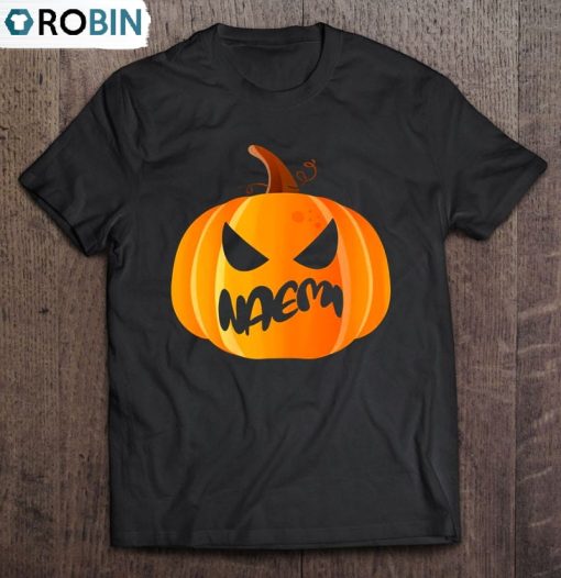 Naemi Name Custom Pumpkin Personalized Halloween Unisex Shirt