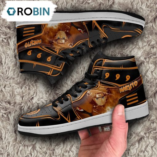 Naruto Jordan 1 High Sneakers, Custom Anime Shoes