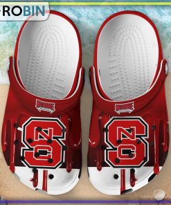 NC State Wolfpack 3D Melting Paint Printed Crocs Shoes