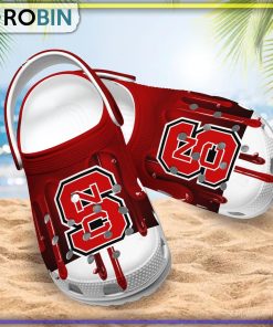 NC State Wolfpack 3D Melting Paint Printed Crocs Shoes