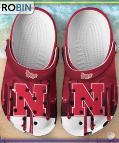 Nebraska Cornhuskers 3D Melting Paint Printed Crocs Shoes