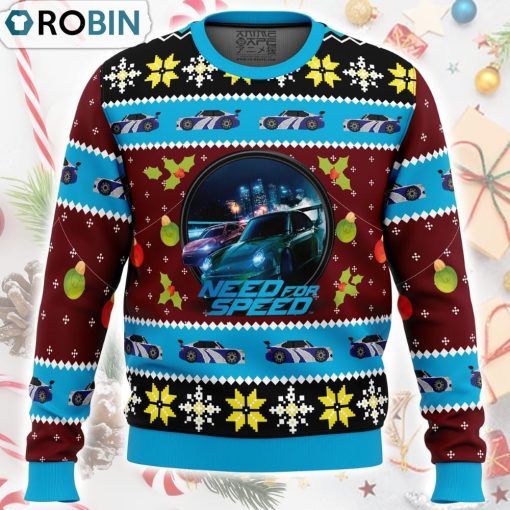 Need For Speed Ugly Christmas Sweater